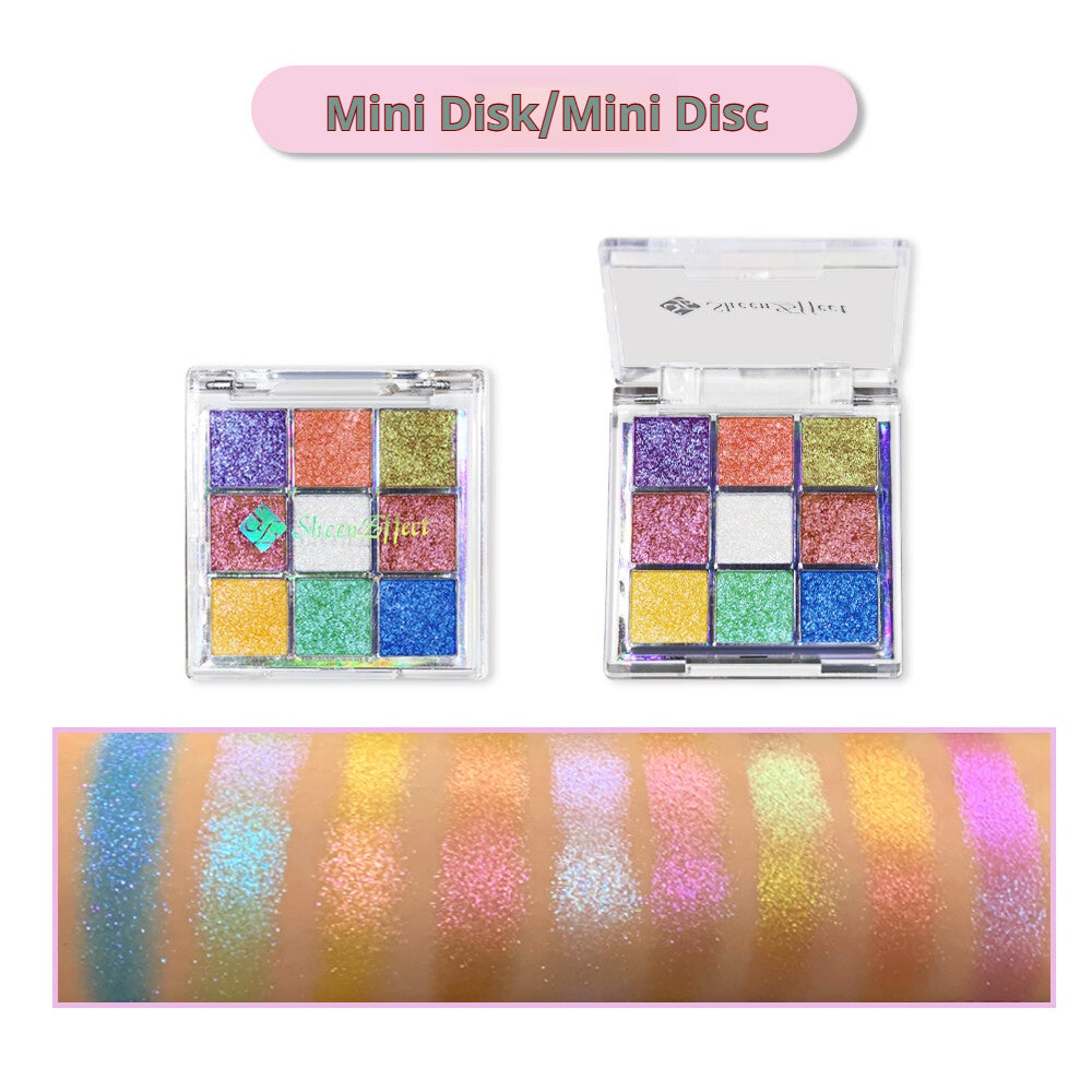 SheenEffect Most Popular Chameleon Eye Shadow Palette Flash Color Sequins Daily Makeup Fine Super Flash Color Makeup Eyeshadow Palette